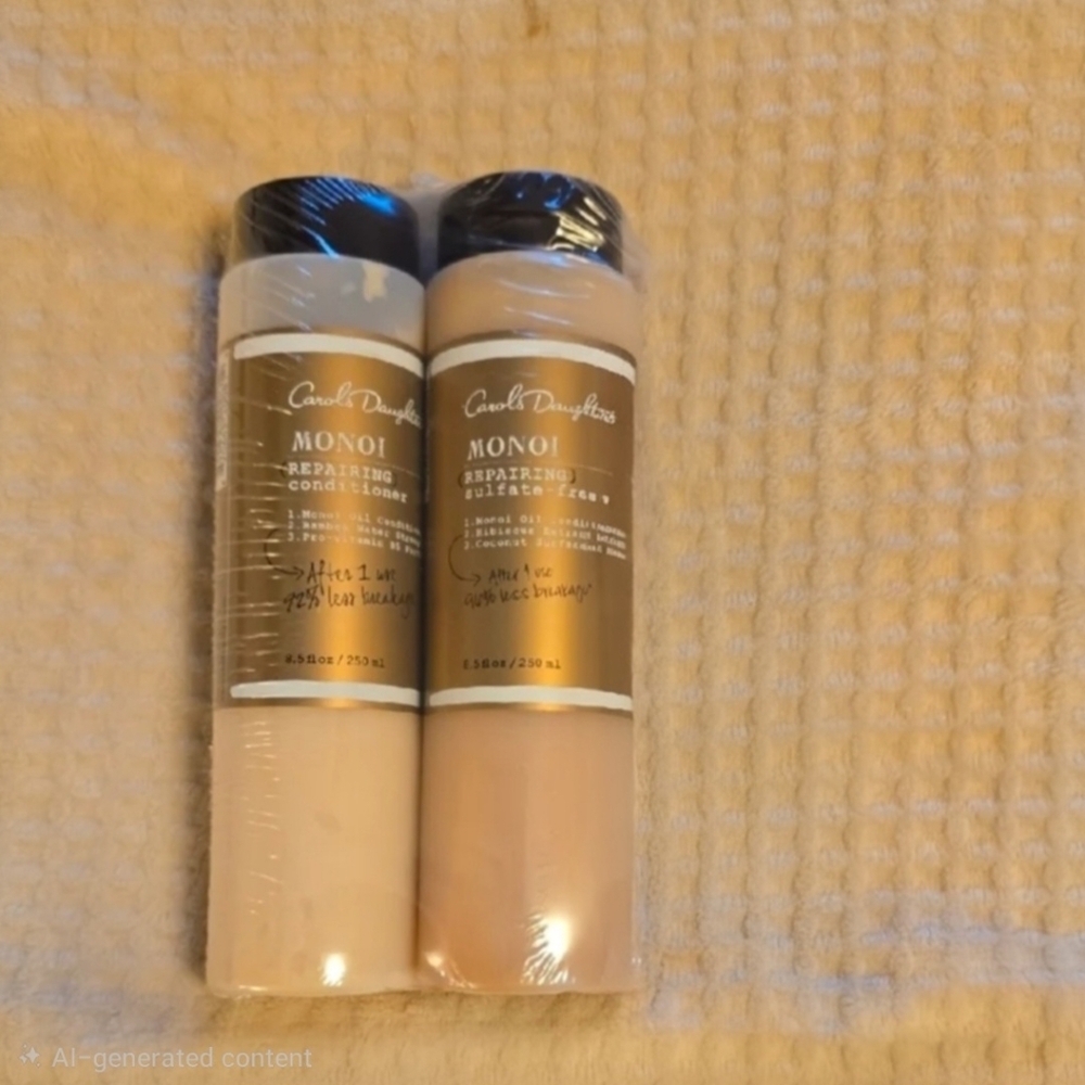 Carol's Daughter Monoi Repairing Conditioner and Shampoo Set